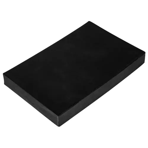 Solid Rubber Sheet. 3-3/4" wide X 6" long X 3/4" thick