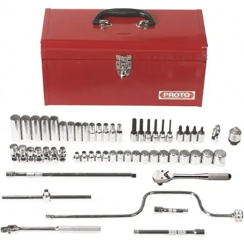 Deep Standard Universal Socket Set: 57 Pc, 3/8" Drive, 6.00 to 22.00" Socket