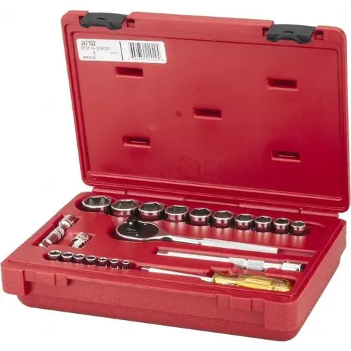 Socket Set: 22 Pc, 3/16 to 1" Socket