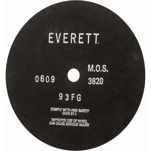 Cut-Off Wheel: 12" Dia, 3/32" Thick, 1" Hole