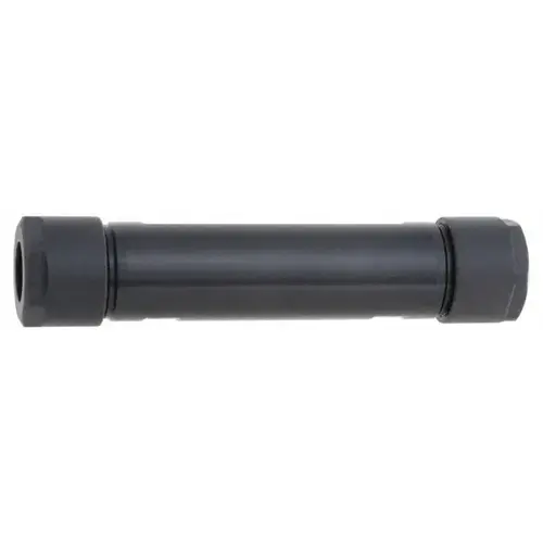 Collet Chuck: 0.039 to 0.512" Capacity, ER Collet, 1" Shank Dia, Double End Straight Shank