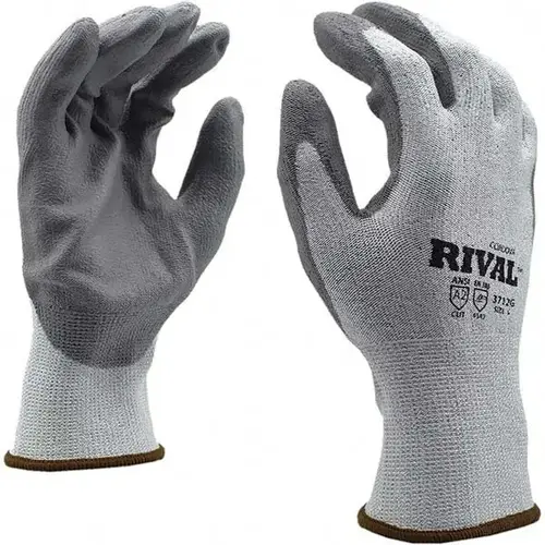 Cut-Resistant Gloves: Size XS, ANSI Cut A2, Polyurethane, HPPE - pack of 12