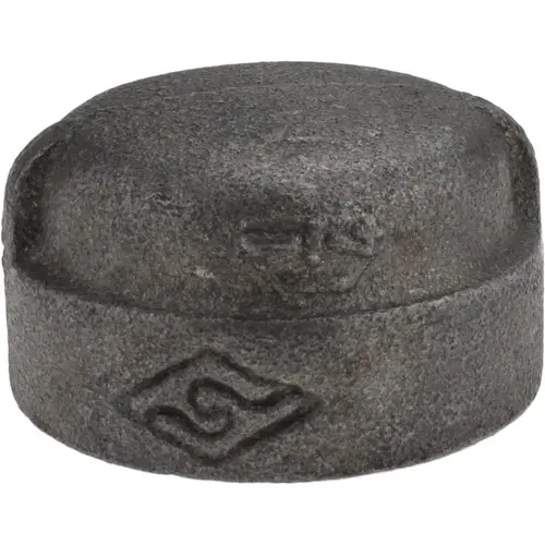 Black End Cap: 1-1/4", Threaded Black End Cap: 1-1/4", Threaded