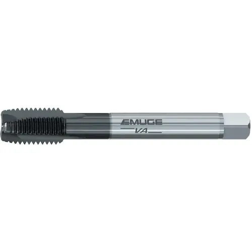 Spiral Point Tap: 1/2-13 UNC, 3 Flutes, Plug Chamfer, 3B Class of Fit, High-Speed Steel-E, GLT-1 Coated