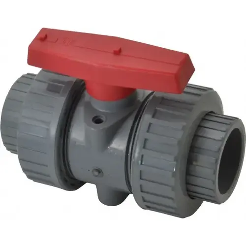 True Union Manual Ball Valve: 1-1/2" Pipe, Full Port