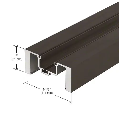 Bronze Black Anodized Heavy-Duty Vertical Mullion - 14'-6" Stock Length Bronze Black Anodized Heavy-Duty Vertical Mullion - 14'-6" Stock Length