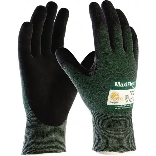 Cut, Puncture & Abrasive-Resistant Gloves: Size 2XL, ANSI Cut A2, ANSI Puncture 1, Nitrile, Nylon & Spandex Cut, Puncture & Abrasive-Resistant Gloves: Size 2XL, ANSI Cut A2, ANSI Puncture 1, Nitrile, Nylon & Spandex