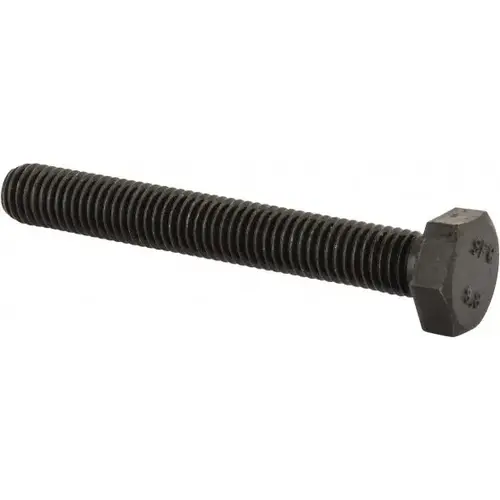 Hex Head Cap Screw: M10 x 1.50 x 75 mm, Grade 8.8 Steel, Uncoated Hex Head Cap Screw: M10 x 1.50 x 75 mm, Grade 8.8 Steel, Uncoated