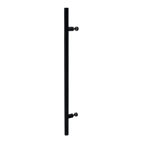 60" Single-Sided 1-1/4" Diameter Ladder Pull - 48" Center-to-Center - Matte Black 60" Single-Sided 1-1/4" Diameter Ladder Pull - 48" Center-to-Center - Matte Black