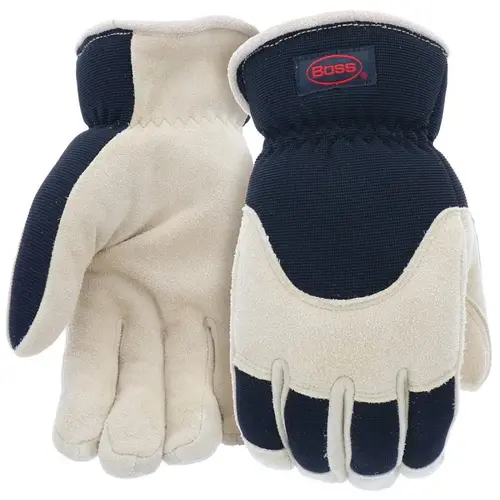 Boss Arctik Job Master Work Gloves, Men's, XL, Wing Thumb, Elastic Wrist, Slip-On Cuff, Black Pair Boss Arctik Job Master Work Gloves, Men's, XL, Wing Thumb, Elastic Wrist, Slip-On Cuff, Black Pair
