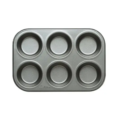 Ecolution BakeIns Muffin Pan, 6 Cup Capacity, Carbon Steel, Dishwasher Safe: Yes Ecolution BakeIns Muffin Pan, 6 Cup Capacity, Carbon Steel, Dishwasher Safe: Yes