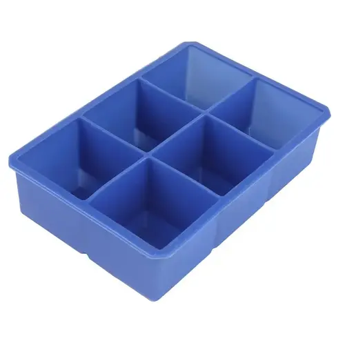 Chef Craft Ice Cube Tray, 6 Cubes, Silicone, Dishwasher Safe: Yes Chef Craft Ice Cube Tray, 6 Cubes, Silicone, Dishwasher Safe: Yes