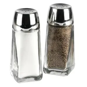 ANCHOR HOCKING 12866S Anchor Hocking Salt and Pepper Shaker, Glass, Clear