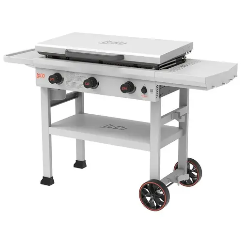 LoCo SmartTemp Series Classic Griddle, Propane, 3-Burner, 668 sq-in Primary Cooking Surface, Rack Storage
