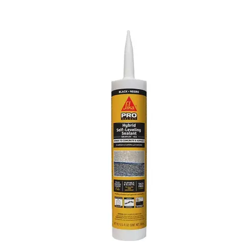Sikaflex Hybrid Self-Leveling Sealant, Black, 10.1 oz Tube