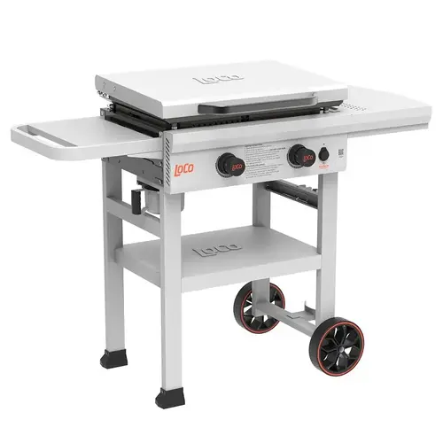 LoCo SmartTemp Series Classic Griddle, Propane, 2-Burner, 467 sq-in Primary Cooking Surface, Rack Storage
