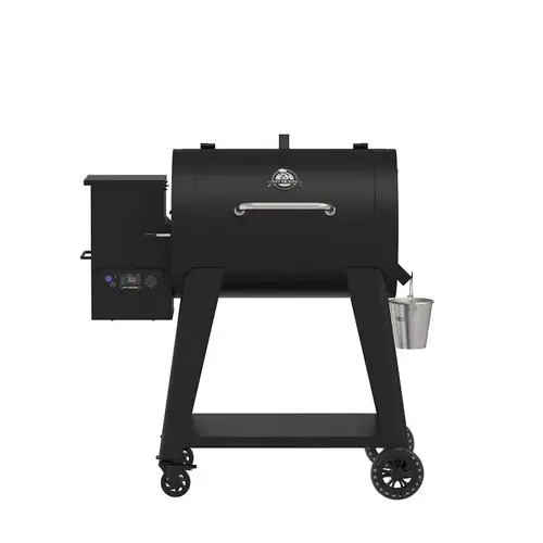 Pit Boss Grill and Smoker, Hardwood Pellets, Steel, Matte Black, Powder-Coated Pit Boss Grill and Smoker, Hardwood Pellets, Steel, Matte Black, Powder-Coated
