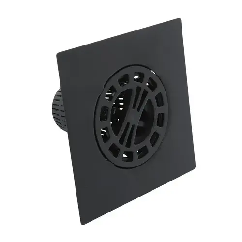 Danco Square Hair Catcher, Plastic/Stainless Steel, Matte Black, For: 3 in Standard Shower Stall Drain