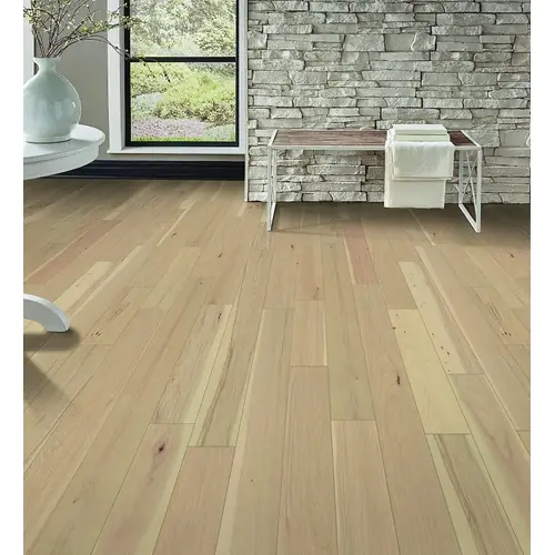 Healthier Choice Flooring Flooring Plank, 1-1/2 to 6 ft L, 6-1/2 in W, Micro Bevel Edge, Hickory Wood - pack of 10 Healthier Choice Flooring Flooring Plank, 1-1/2 to 6 ft L, 6-1/2 in W, Micro Bevel Edge, Hickory Wood - pack of 10