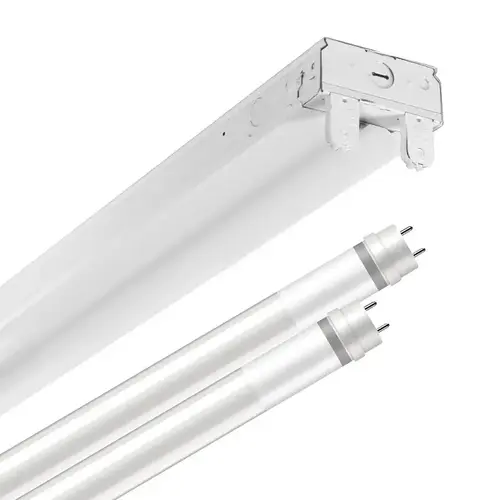 Metalux Strip Light Fixture, 120/277 V, 29 W, 2-Lamp, LED Lamp, Cool White, 3600 Lumens, 4000 K Color Temp