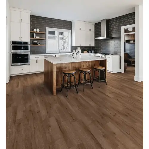 Healthier Choice Flooring Laminate Flooring Plank, 4-Sided Bevel Profile, Wood, Five Peaks, 48 in L, 7.7 in W - pack of 10