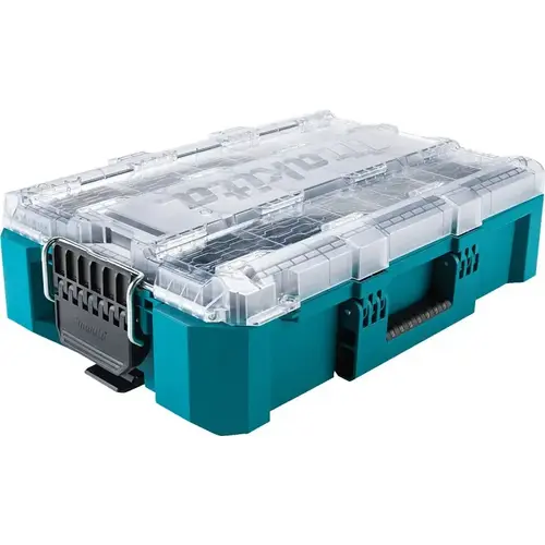 Makita MAKTRAK Deep Medium Organizer, 1123 cu-in, Copolymer/Resin, Teal