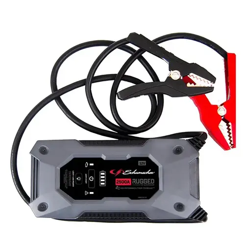 Schumacher Portable Power Pack and Jump Starter, 12 V, 2500 A, Lithium-Ion Battery