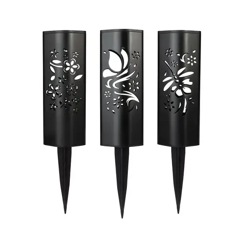 CUT-OUT BOLLARD LIGHT SOLAR - pack of 9