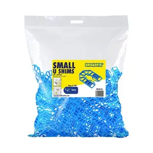 Broadfix SM3B-US Broadfix U-Shim, 3 mm Thick, 43 mm W, 55 mm L, Polypropylene