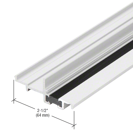 CRL-U.S. Aluminum BT84752 Door Stop Insert, Thermally Improved, White KYNAR Paint, 21'-2" Stock Length