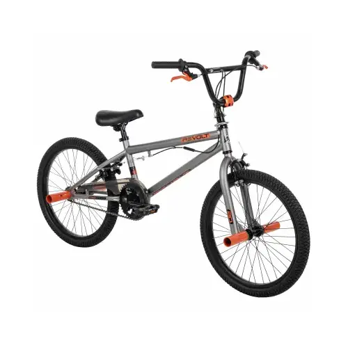 Kids' Freestyle Revolt BMX Bike, Metaloid Smoked Chrome Frame, 20 In.