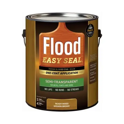 Easy Seal Oil-Based Stain & Sealer, Mission Brown, Gallon