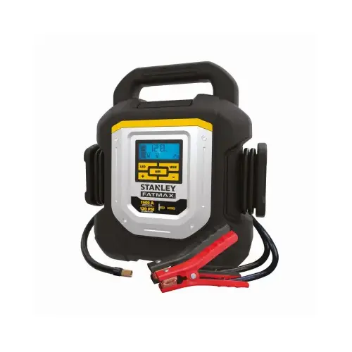 Jump Starter, 1500 Peak Amps, Digital Compressor & USB Power Bank