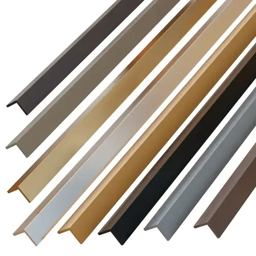 Cabinet Accent L-Channel , Aluminum 1/2" x 1/16" x 72", Titanium Titanium Cabinet Accent L-Channel , Aluminum 1/2" x 1/16" x 72", Titanium Titanium