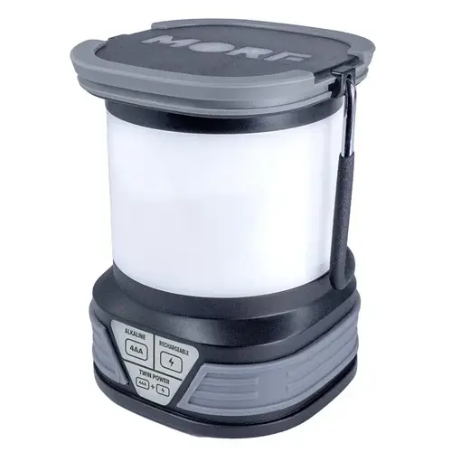 Twin Power LED Lantern Black/Silver Twin Power LED Lantern Black/Silver