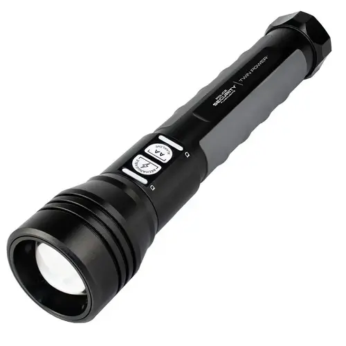 Twin Power 2000 Lm. LED Flashlight Black/Silver
