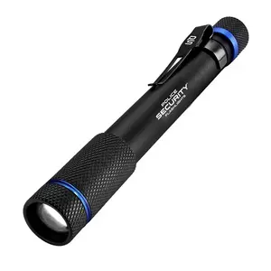 Police Security 98394 Police Security Aura Series Flashlight, AAA Battery, Alkaline Battery, LED Lamp, 50 Lumens Low, 160 Lumens High Black