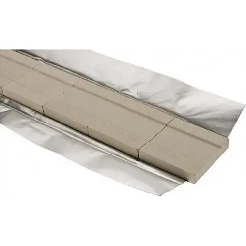 16 Packaging Feet per Box, 2 Inch Long, Grooved Ceramic Weld Backing 16 Packaging Feet per Box, 2 Inch Long, Grooved Ceramic Weld Backing