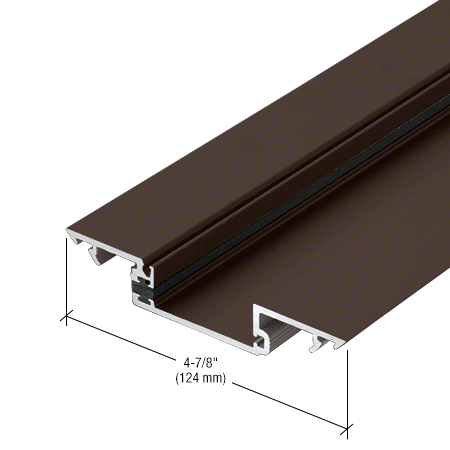 CRL-U.S. Aluminum BT80422 Shallow Pocket Insert, Thermally Improved, Dark Bronze/Black Anodized Class 1, 24'-2" Stock Length