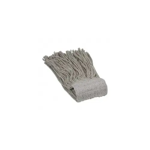 Wet Mop Cut: Clamp Jaw, Medium, White Mop, Cotton Wet Mop Cut: Clamp Jaw, Medium, White Mop, Cotton