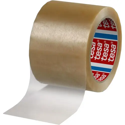 Box Sealing & Label Protection Tape; Tape Number: 4124 ; Thickness (mil): 2.6000 ; Length: 66.00 ; Color: Transparent ; Adhesive Type: Rubber ; Width (mm - 2 Decimals): 75.00