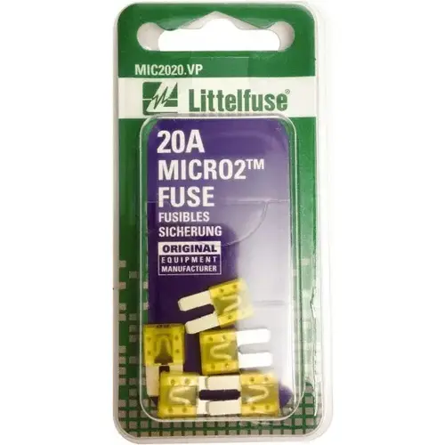 20 Amp, 32 VDC, Automotive Fuse - pack of 10