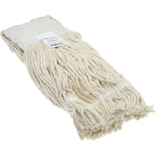 Wet Mop Cut: Clamp Jaw, Large, White Mop, Cotton Wet Mop Cut: Clamp Jaw, Large, White Mop, Cotton