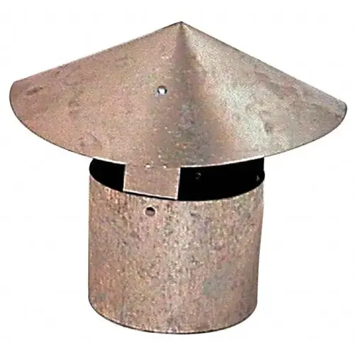 5" ID, Galvanized Duct Rain Caps 5" ID, Galvanized Duct Rain Caps