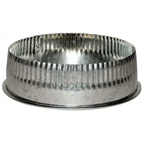 8" ID, Galvanized Duct Tee Covers with Crimp