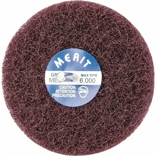 Mounted Scrubber Buffing Wheel: 4" Dia, 1/4" Shank Dia Mounted Scrubber Buffing Wheel: 4" Dia, 1/4" Shank Dia