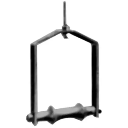 Adjustable Yoke Pipe Roll: 4" Pipe, 5/8" Rod, Cast Iron & Carbon Steel Adjustable Yoke Pipe Roll: 4" Pipe, 5/8" Rod, Cast Iron & Carbon Steel