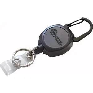 KEY-BAK 0KB1-0A21 Key Control; Type: Retractable Key Chain & ID Holder ; Number of Keys: 5 ; Color: Black ; Width (Inch): 3/4 ; UNSPSC Code: 46171500