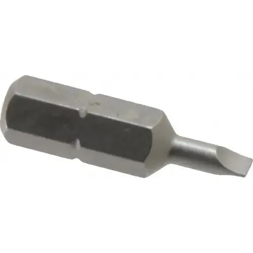 1/8" x 0.025" Blade, 1/4" Drive Slotted Screwdriver Bit
