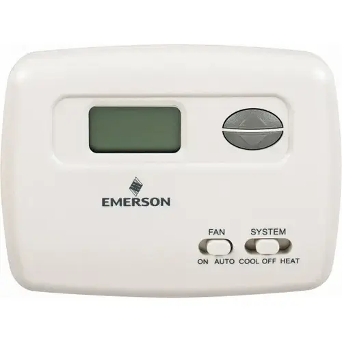 45 to 99 degreeF, 1 Heat, 1 Cool, Economy Digital Single Stage Battery Powered Thermostat 45 to 99 degreeF, 1 Heat, 1 Cool, Economy Digital Single Stage Battery Powered Thermostat